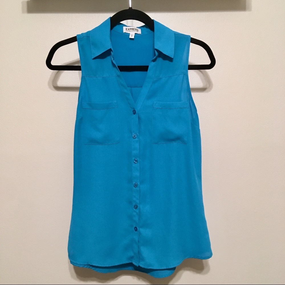 💙💧Blue Express Sleeveless Portifino Shirt XS